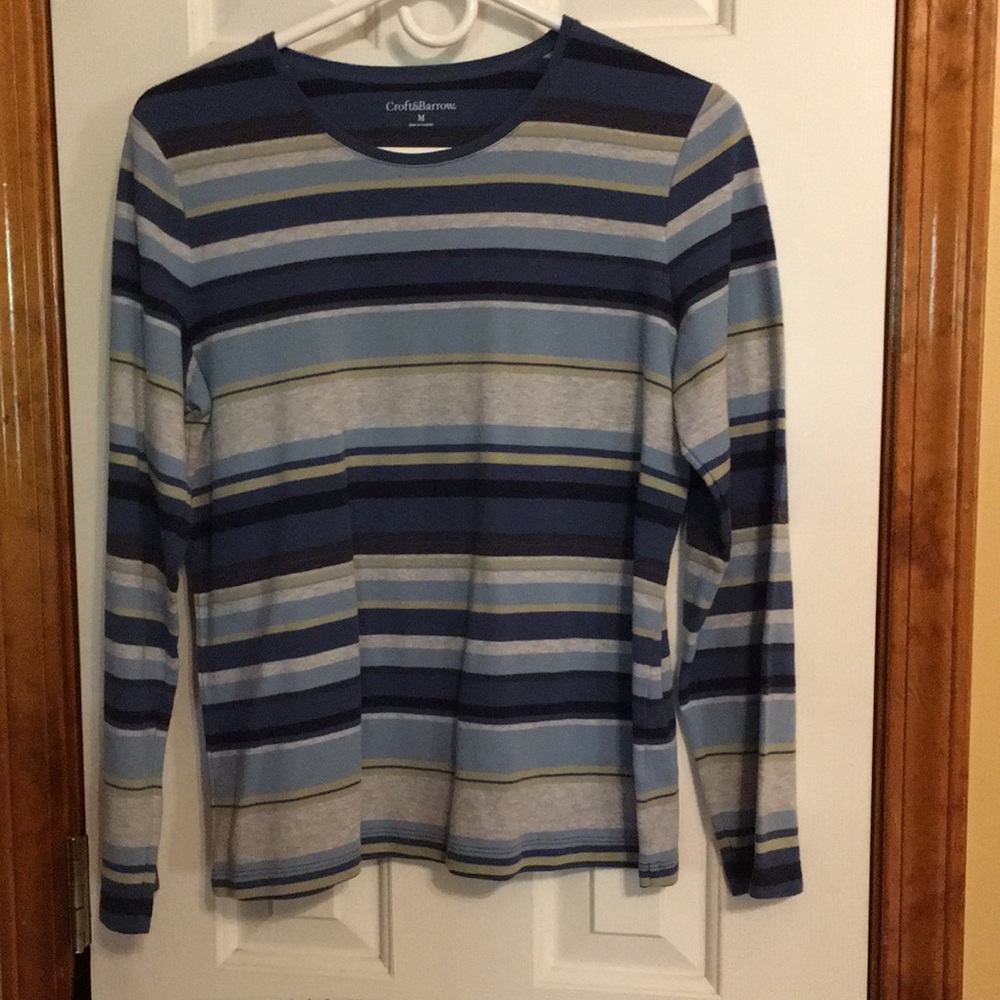Croft & Barrow Blue Long Sleeved Shirt